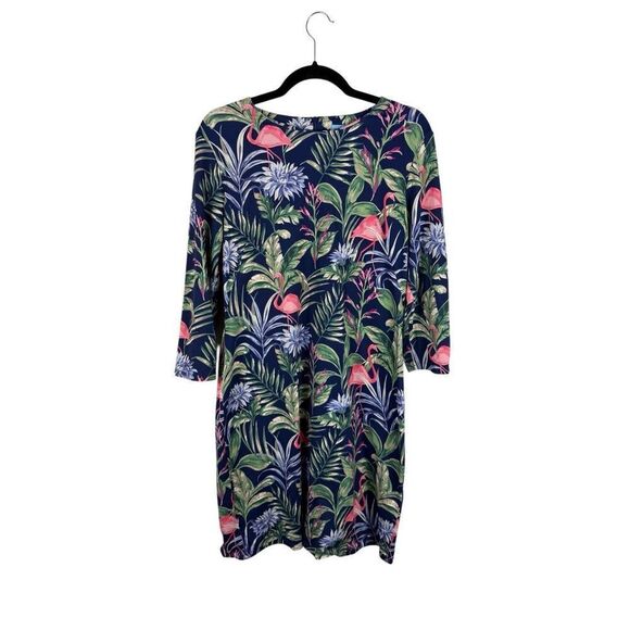 J.McLaughlin Sophia Dress in Flamingo Palm - size L - Picture 2 of 8